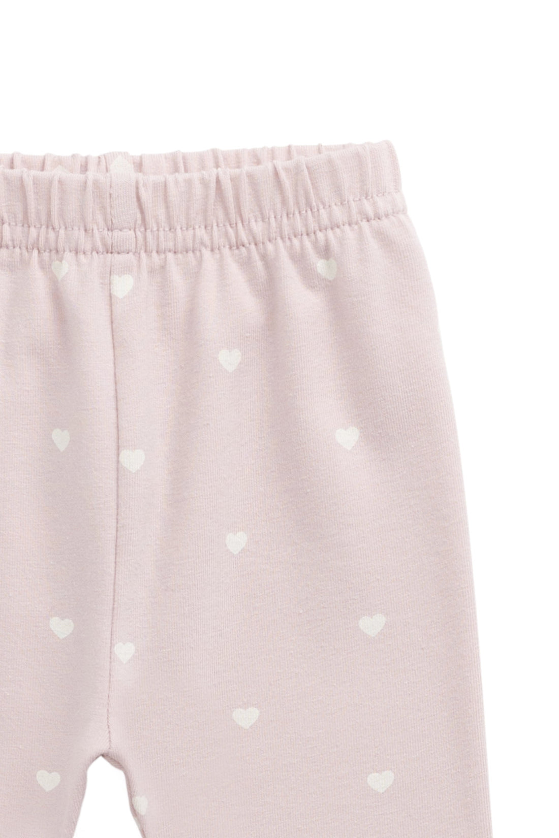 Organic Cotton Everyday Legging - Petite Heart Old Rose Childrens Legging from Jamie Kay Australia