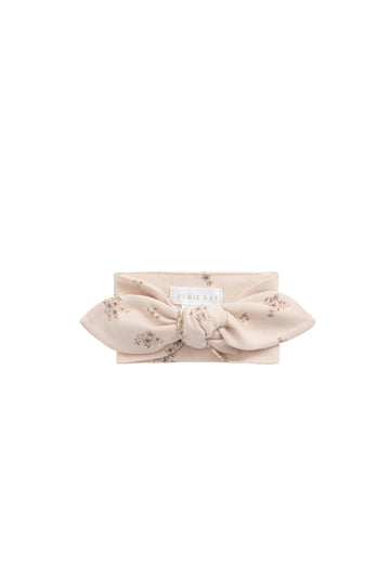 Organic Cotton Headband - Goldie Bouquet Pink Tint Childrens Headband from Jamie Kay Australia