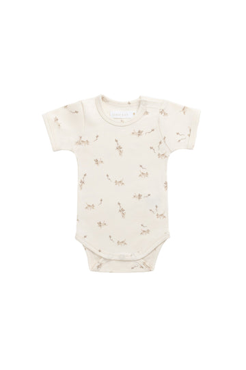 Organic Cotton Hudson Short Sleeve Bodysuit - Kitten and His Kites Childrens Bodysuit from Jamie Kay Australia