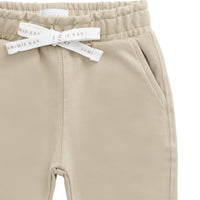 Organic Cotton Jalen Track Pant - Biscuit Childrens Pant from Jamie Kay Australia