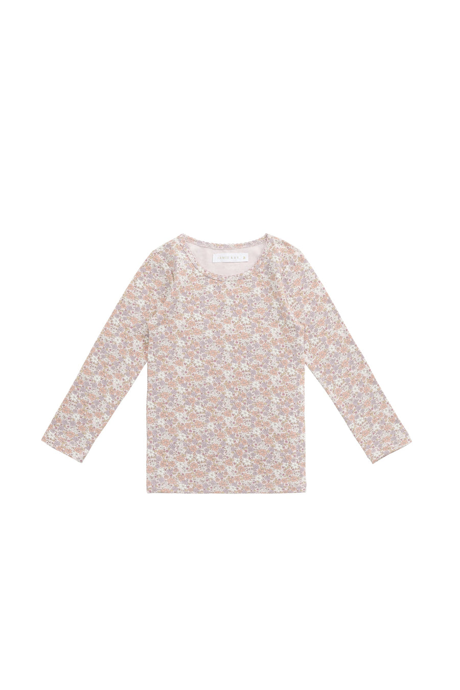 Organic Cotton Long Sleeve Top - Chloe Mauve Childrens Dress from Jamie Kay Australia