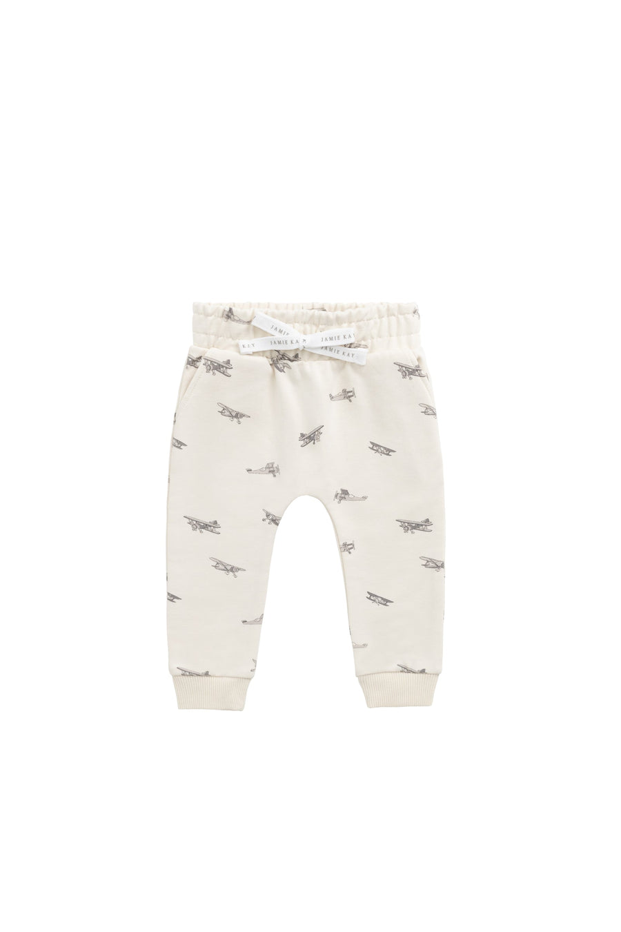 Organic Cotton Morgan Track Pant - Avion Oat Childrens Pant from Jamie Kay Australia