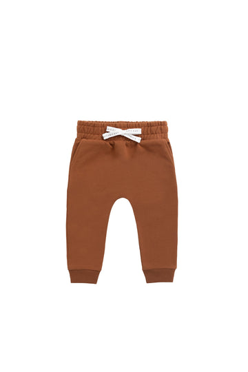 Organic Cotton Morgan Track Pant - Ginger Childrens Pant from Jamie Kay Australia