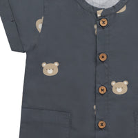 Organic Cotton OG Ryan Onepiece - Bobbie Bears Shadow Childrens Onepiece from Jamie Kay Australia