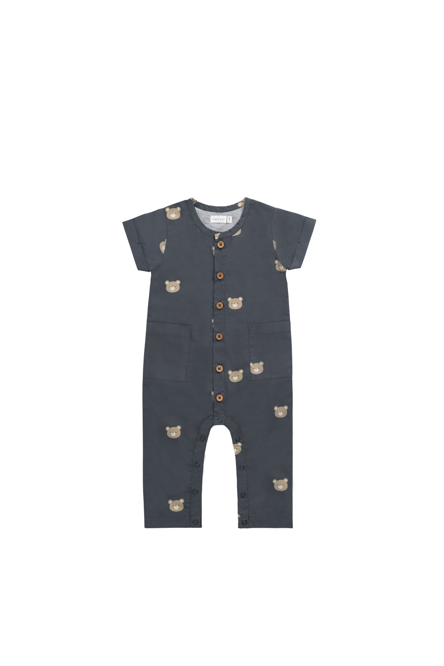 Organic Cotton OG Ryan Onepiece - Bobbie Bears Shadow Childrens Onepiece from Jamie Kay Australia