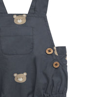 Organic Cotton Robin Playsuit - Bobbie Bears Shadow Childrens Playsuit from Jamie Kay Australia