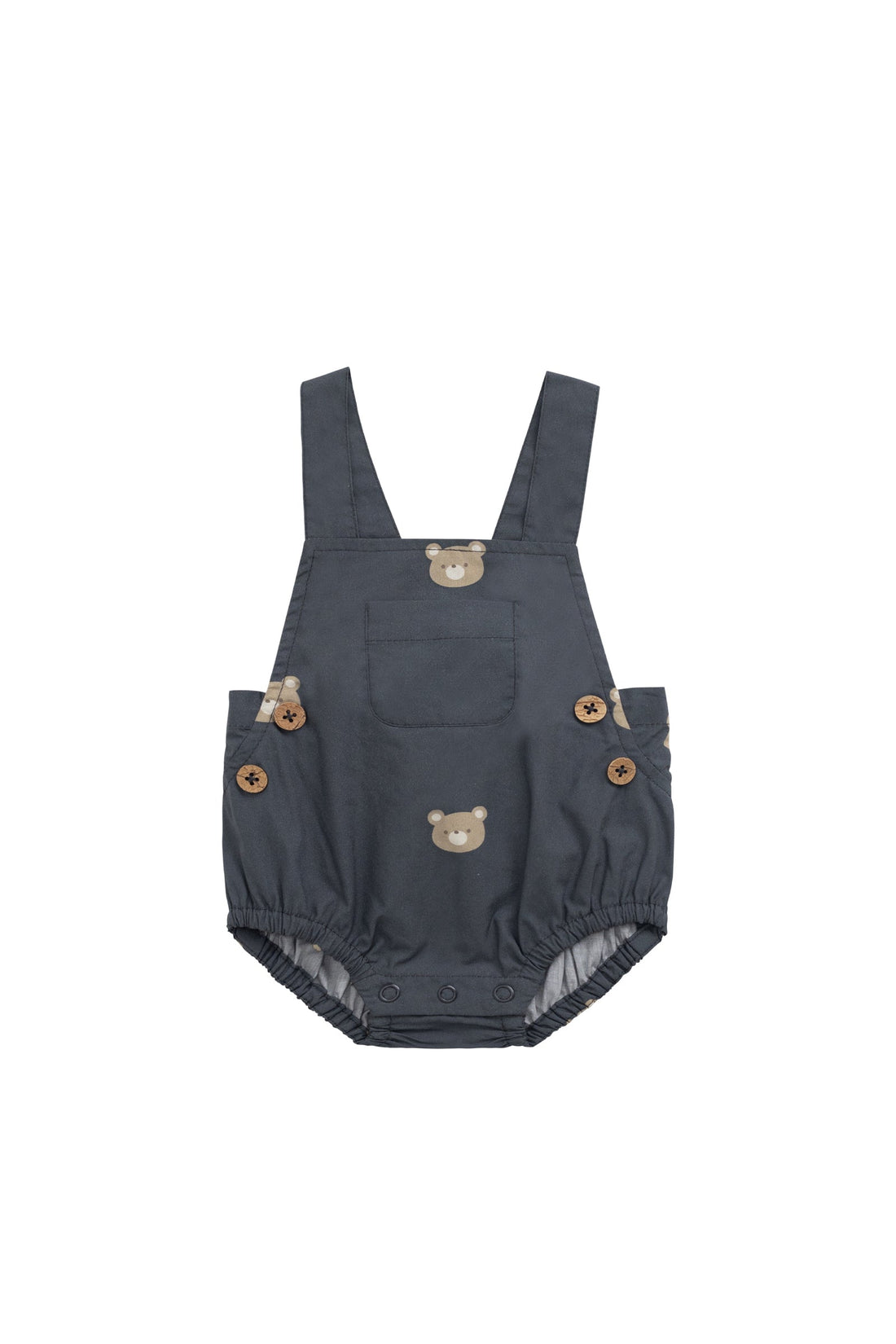 Organic Cotton Robin Playsuit - Bobbie Bears Shadow Childrens Playsuit from Jamie Kay Australia