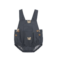 Organic Cotton Robin Playsuit - Bobbie Bears Shadow Childrens Playsuit from Jamie Kay Australia