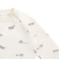 Organic Cotton Tao Sweatshirt - Avion Oat Childrens Top from Jamie Kay Australia