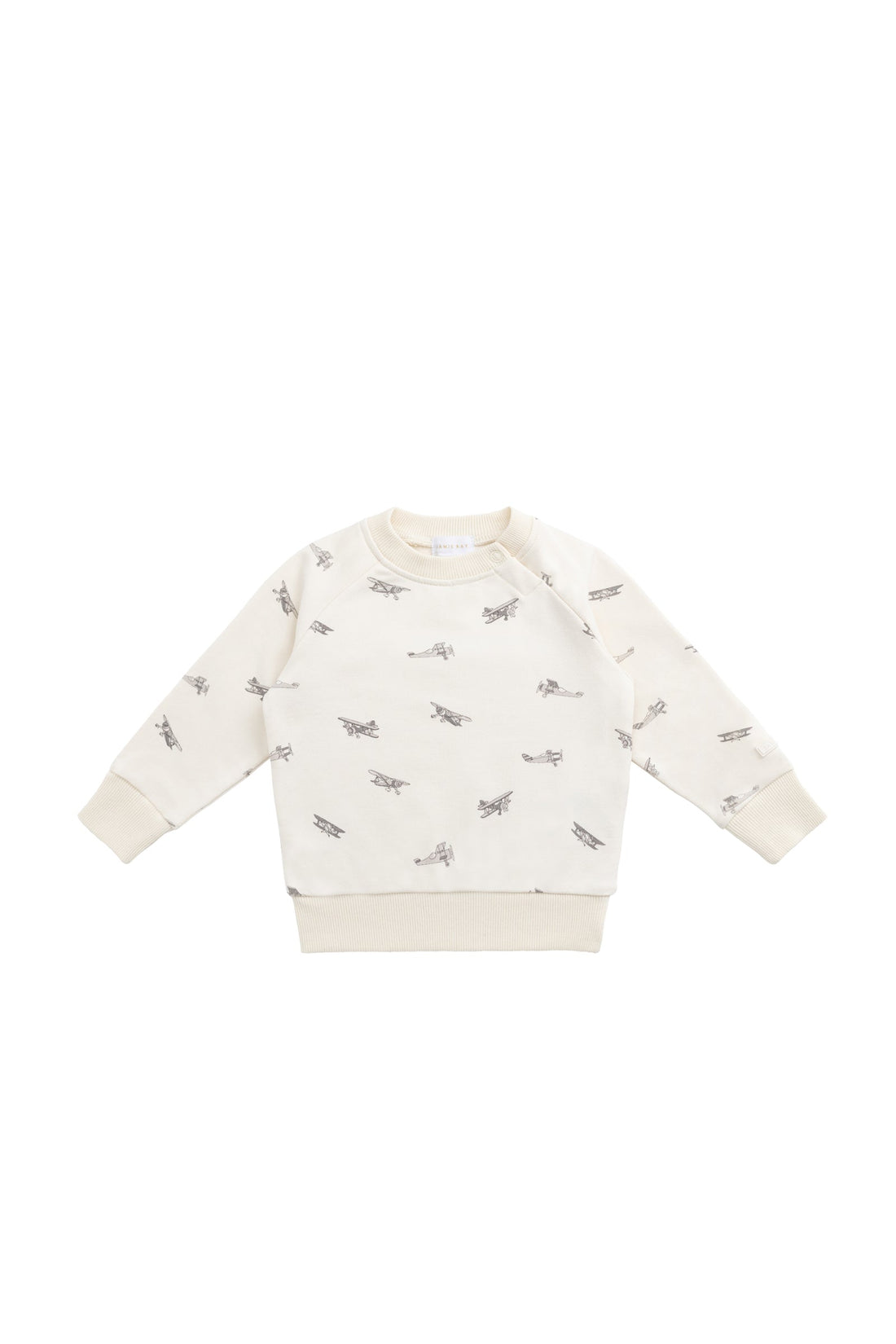 Organic Cotton Tao Sweatshirt - Avion Oat Childrens Top from Jamie Kay Australia