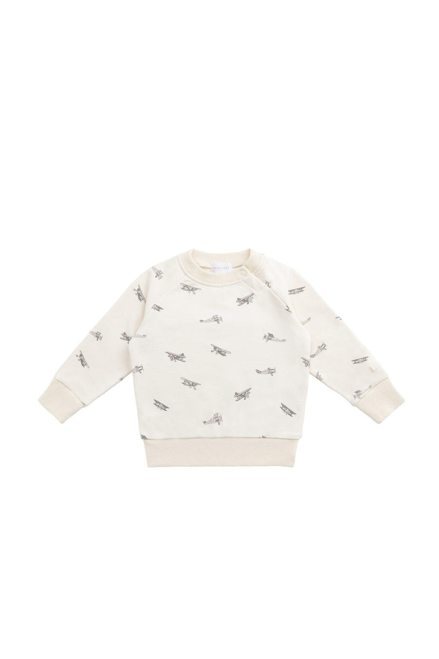 Organic Cotton Tao Sweatshirt - Avion Oat Childrens Top from Jamie Kay Australia