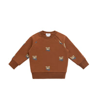 Organic Cotton Tao Sweatshirt - Cosy Bobbie Ginger Childrens Top from Jamie Kay Australia