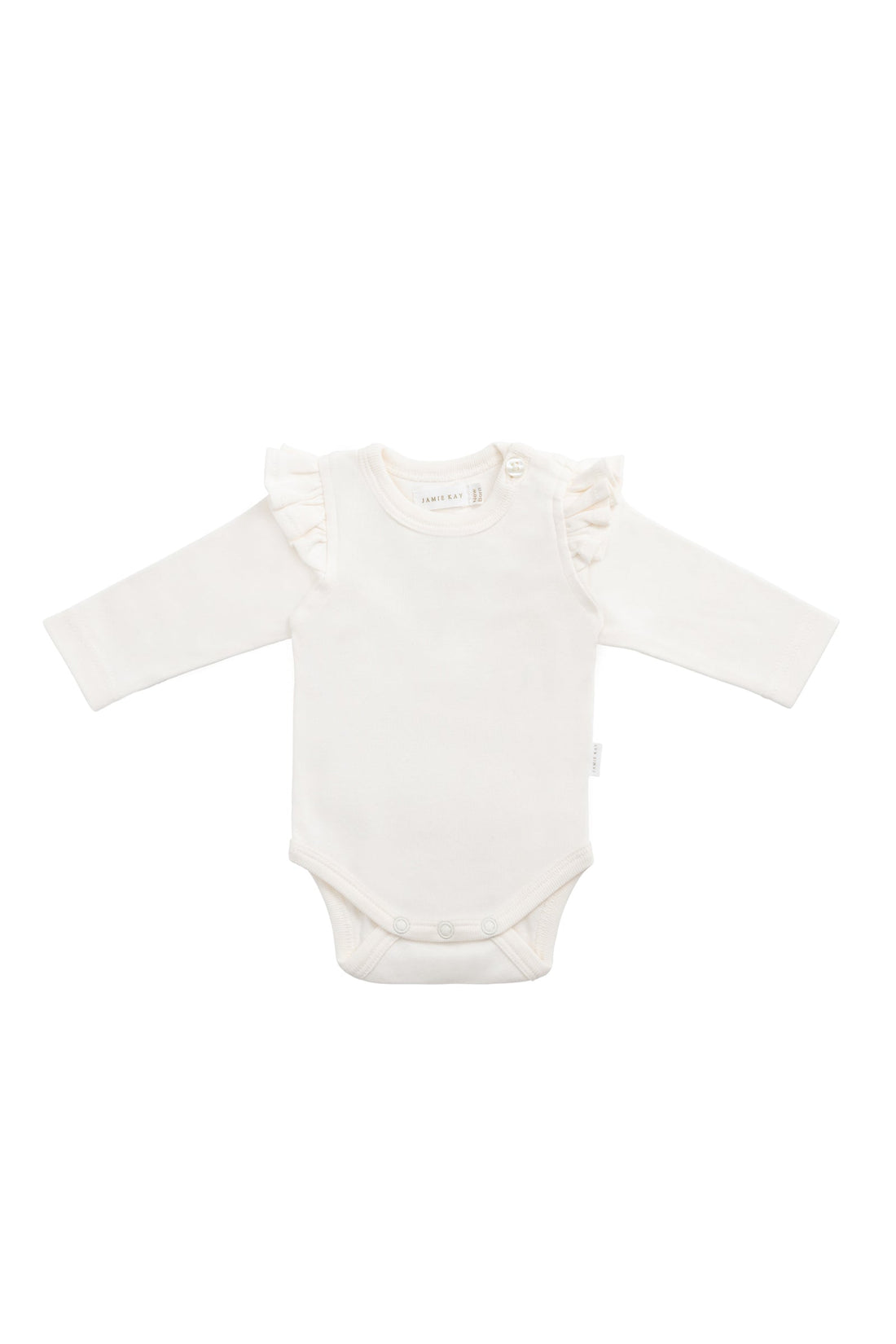 Organic Cotton Ana Bodysuit - Milk Childrens Bodysuit from Jamie Kay Australia