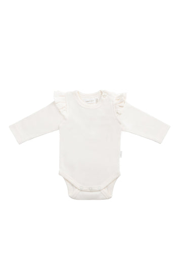 Organic Cotton Ana Bodysuit - Milk Childrens Bodysuit from Jamie Kay Australia