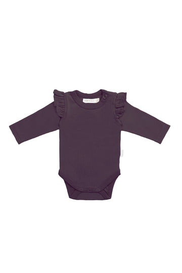 Organic Cotton Ana Bodysuit - Sugar Plum Childrens Bodysuit from Jamie Kay Australia