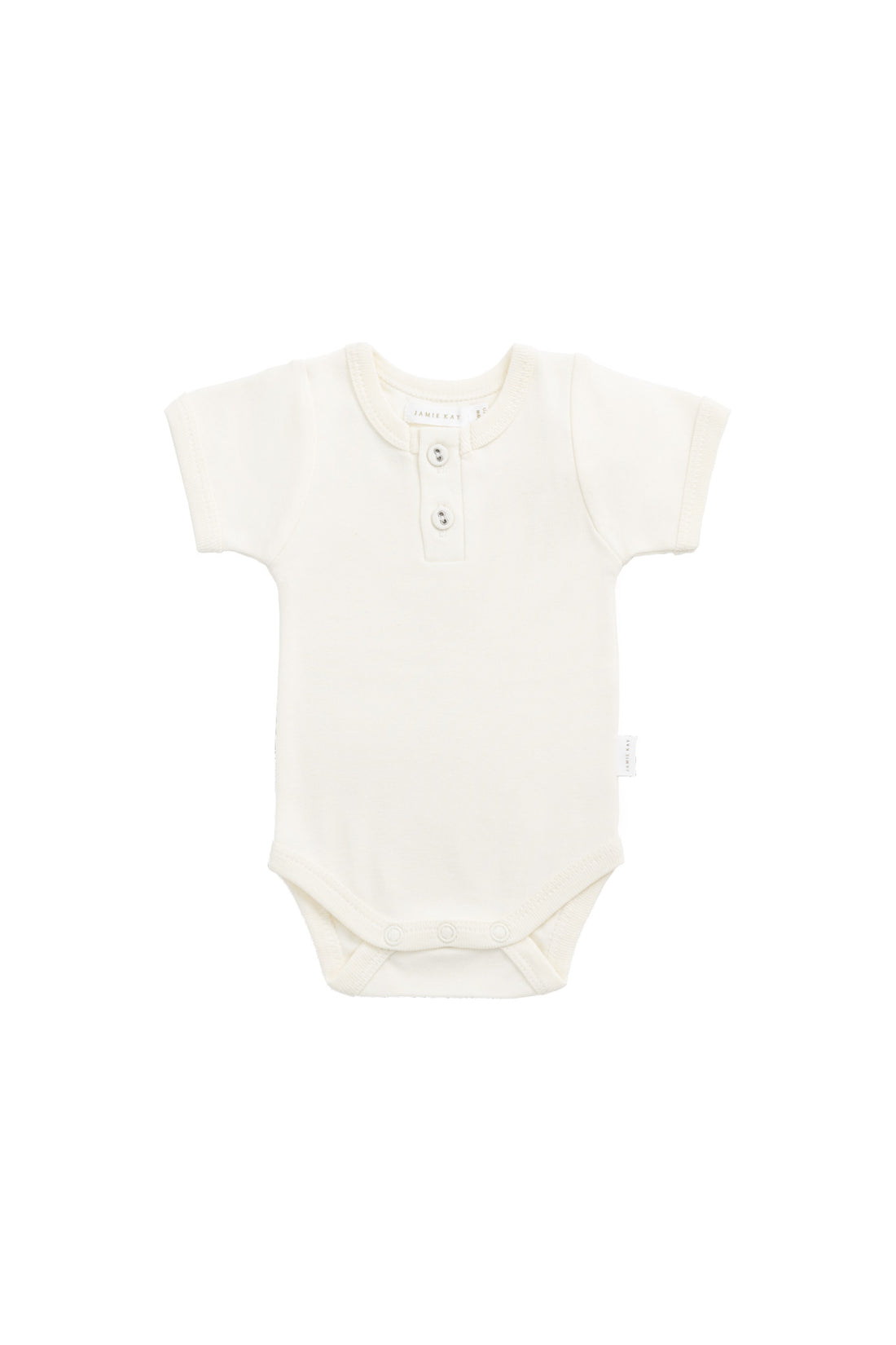 Organic Cotton Benny Tee Bodysuit - Buttermilk Childrens Bodysuit from Jamie Kay Australia