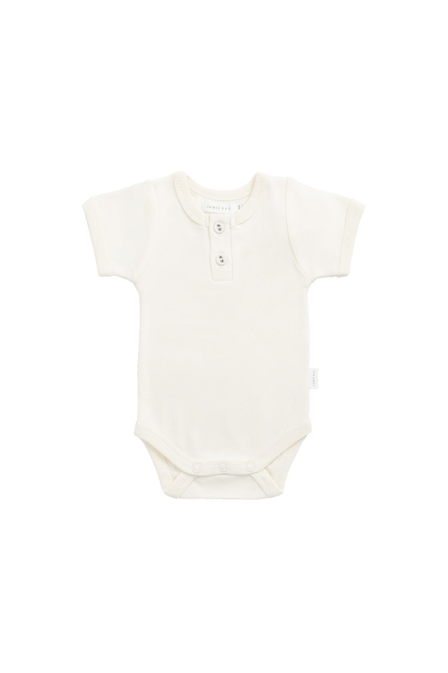 Organic Cotton Benny Tee Bodysuit - Buttermilk Childrens Bodysuit from Jamie Kay Australia