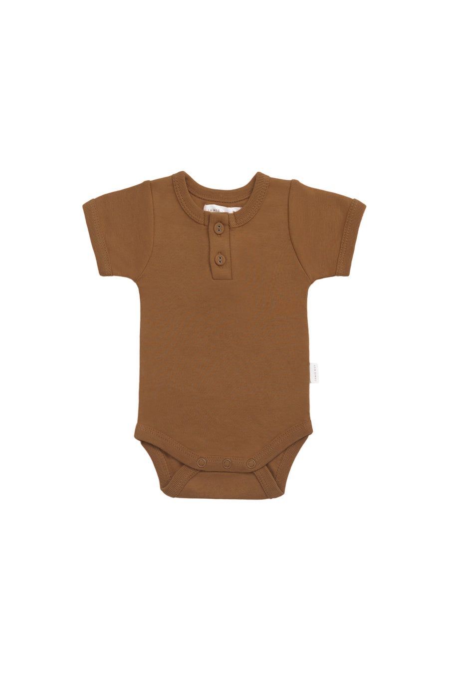 Organic Cotton Benny Tee Bodysuit - Cinnamon Childrens Bodysuit from Jamie Kay Australia