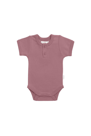 Organic Cotton Benny Tee Bodysuit - Lillium Childrens Bodysuit from Jamie Kay Australia