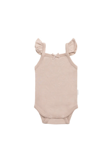 Organic Cotton Bettina Bodysuit - Blushing Berry Childrens Bodysuit from Jamie Kay NZ