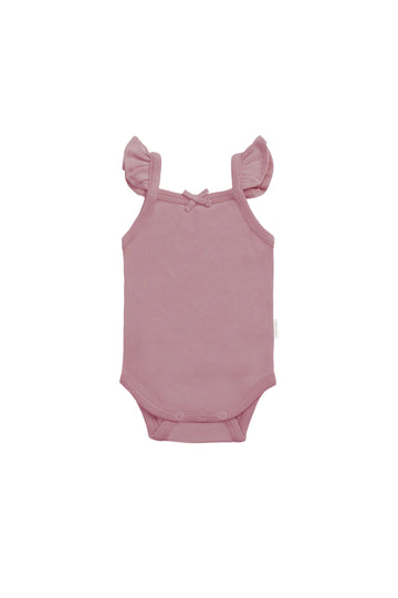 Organic Cotton Bettina Bodysuit - Lillium Childrens Bodysuit from Jamie Kay Australia
