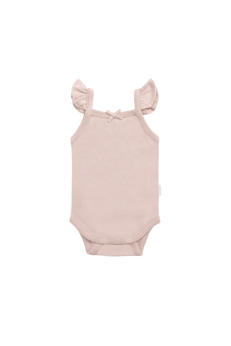 Organic Cotton Bettina Bodysuit - Shell Pink Childrens Bodysuit from Jamie Kay Australia