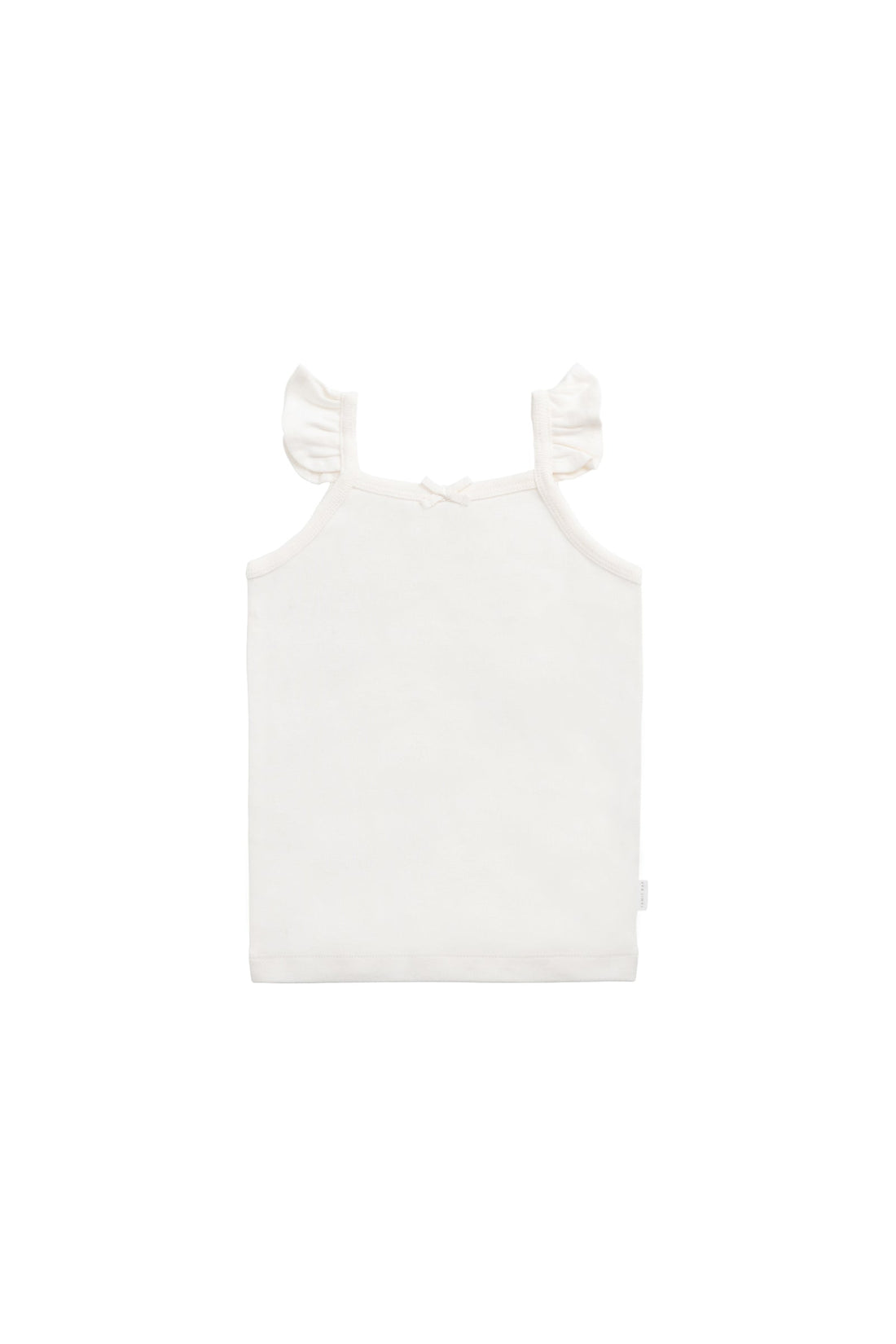 Organic Cotton Bettina Singlet - Milk Childrens Bodysuit from Jamie Kay Australia