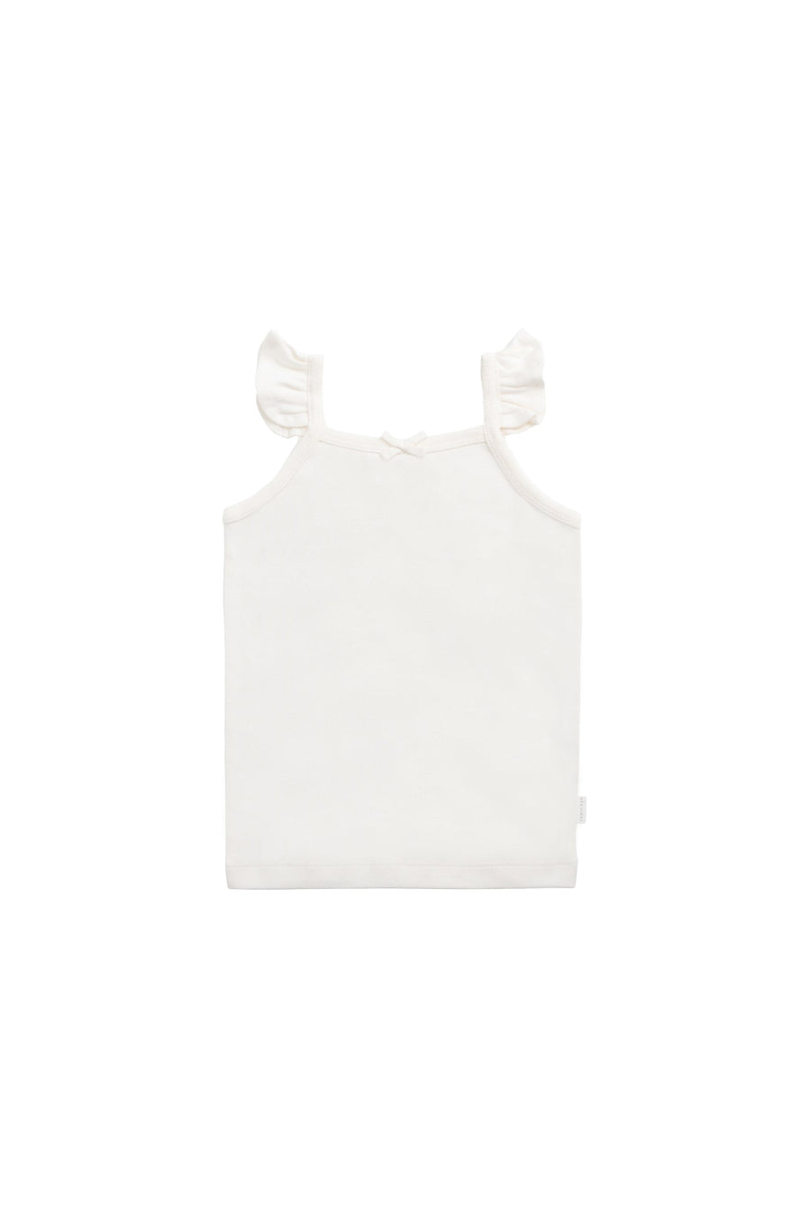Organic Cotton Bettina Singlet - Milk Childrens Bodysuit from Jamie Kay Australia