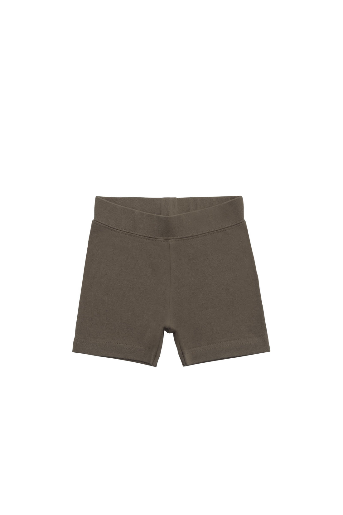 Organic Cotton Bike Short - Deep Olive Childrens Shorts from Jamie Kay Australia
