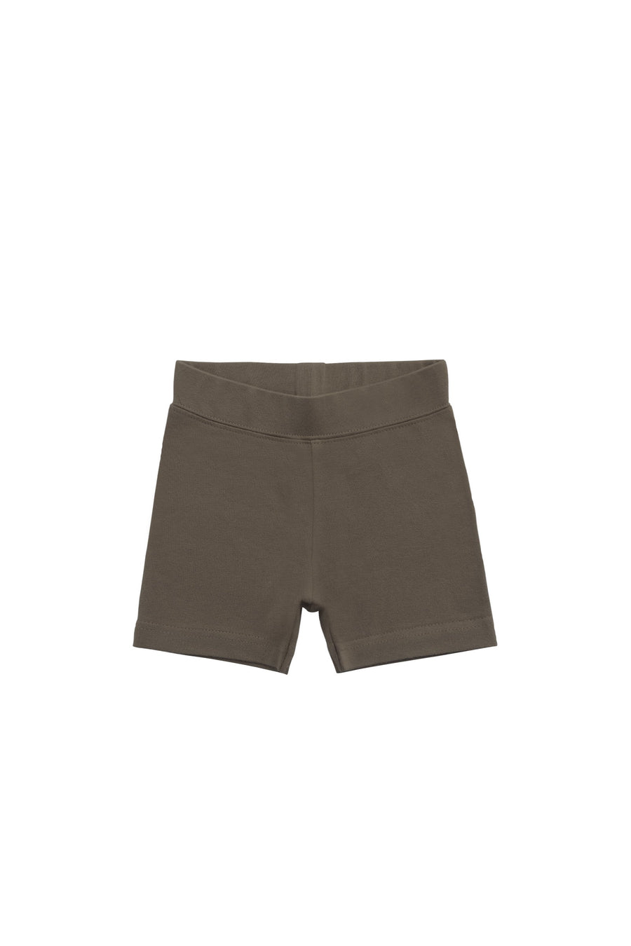 Organic Cotton Bike Short - Deep Olive Childrens Shorts from Jamie Kay Australia