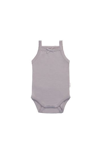 Organic Cotton Bridget Singlet Bodysuit - Moon Childrens Bodysuit from Jamie Kay Australia
