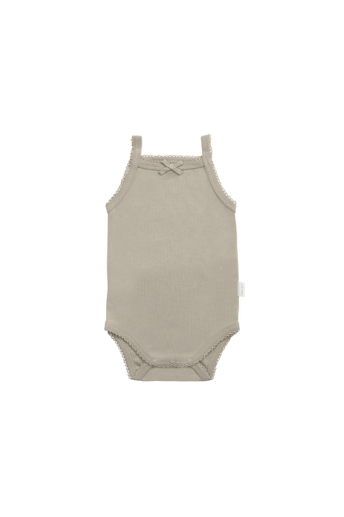 Organic Cotton Bridget Singlet Bodysuit - Sage Childrens Singlet Bodysuit from Jamie Kay Australia