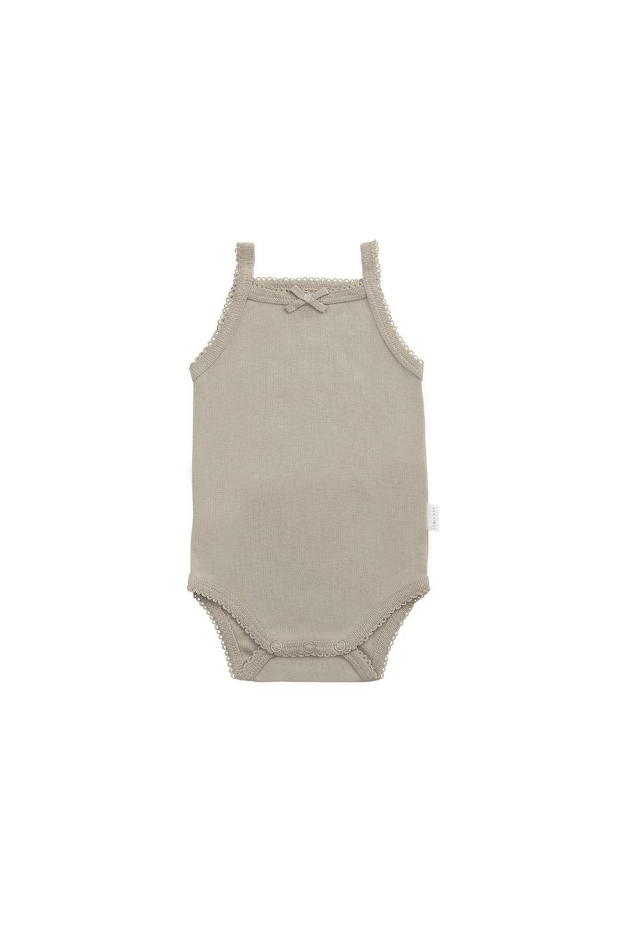 Organic Cotton Bridget Singlet Bodysuit - Sage Childrens Singlet Bodysuit from Jamie Kay Australia