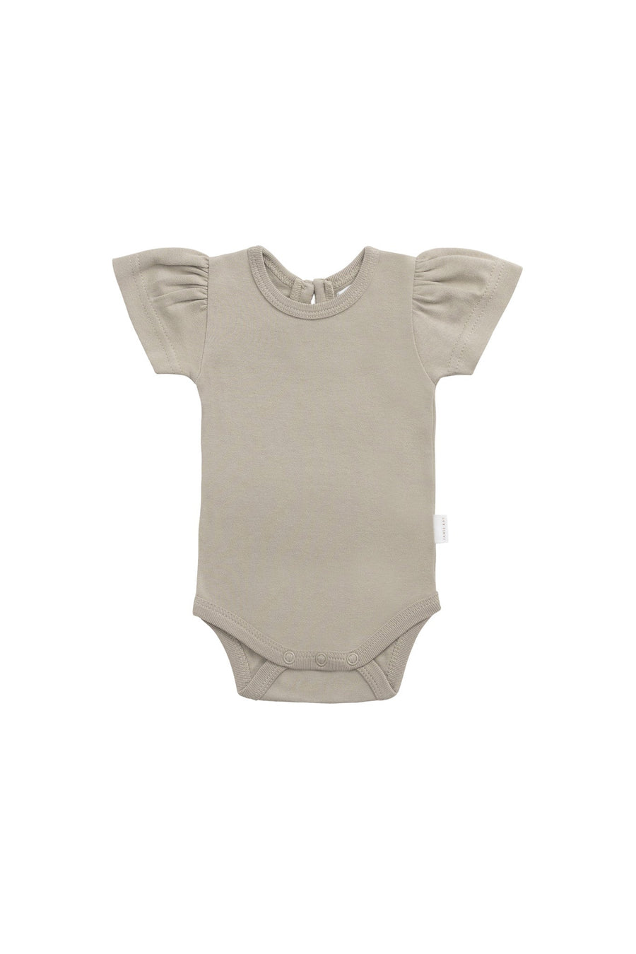 Organic Cotton Cap Sleeve Bodysuit - Sage Childrens Bodysuit from Jamie Kay Australia