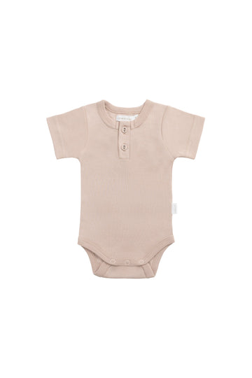 Organic Cotton Darcy Tee Bodysuit - Blushing Berry Childrens Bodysuit from Jamie Kay Australia