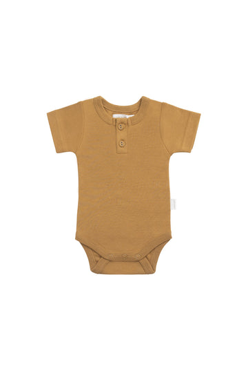 Organic Cotton Darcy Tee Bodysuit - Golden Childrens Bodysuit from Jamie Kay Australia