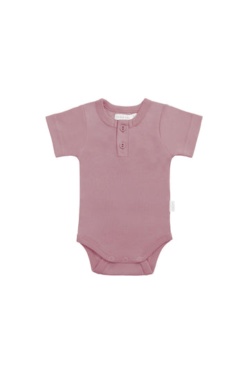 Organic Cotton Darcy Tee Bodysuit - Lillium Childrens Bodysuit from Jamie Kay Australia