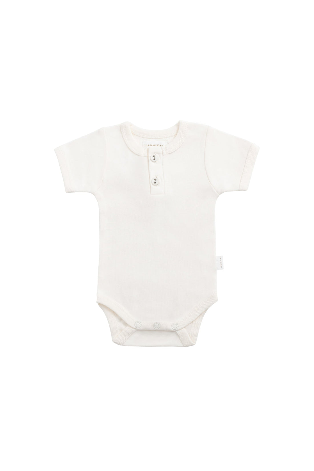 Organic Cotton Darcy Tee Bodysuit - Milk Childrens Bodysuit from Jamie Kay Australia