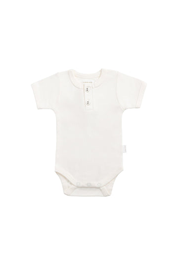 Organic Cotton Darcy Tee Bodysuit - Milk Childrens Bodysuit from Jamie Kay Australia