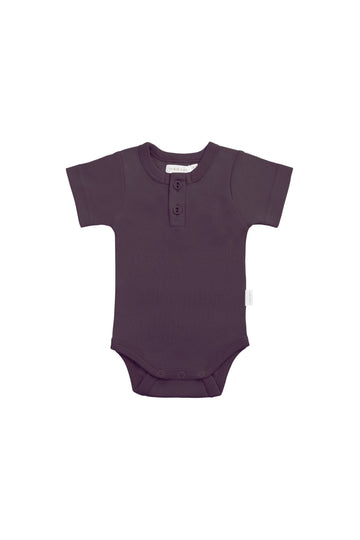 Organic Cotton Darcy Tee Bodysuit - Sugar Plum Childrens Bodysuit from Jamie Kay Australia