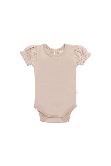 Organic Cotton Elly Bodysuit - Blushing Berry Childrens Bodysuit from Jamie Kay Australia