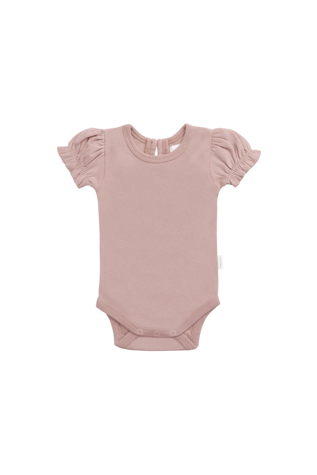 Organic Cotton Elly Bodysuit - Powder Pink Childrens Bodysuit from Jamie Kay Australia