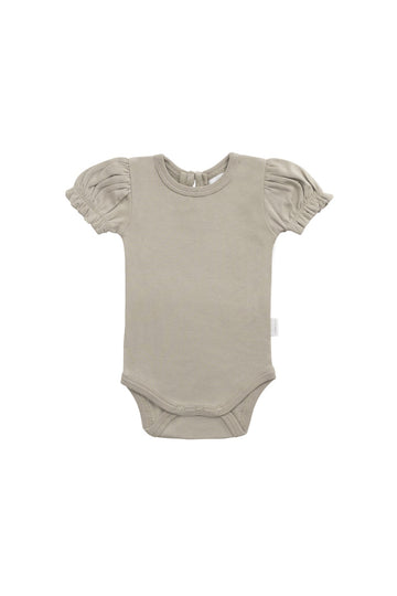 Organic Cotton Elly Bodysuit - Sage Childrens Bodysuit from Jamie Kay Australia