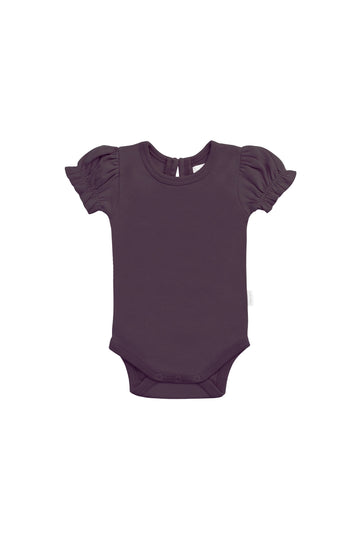 Organic Cotton Elly Bodysuit - Sugar Plum Childrens Bodysuit from Jamie Kay Australia