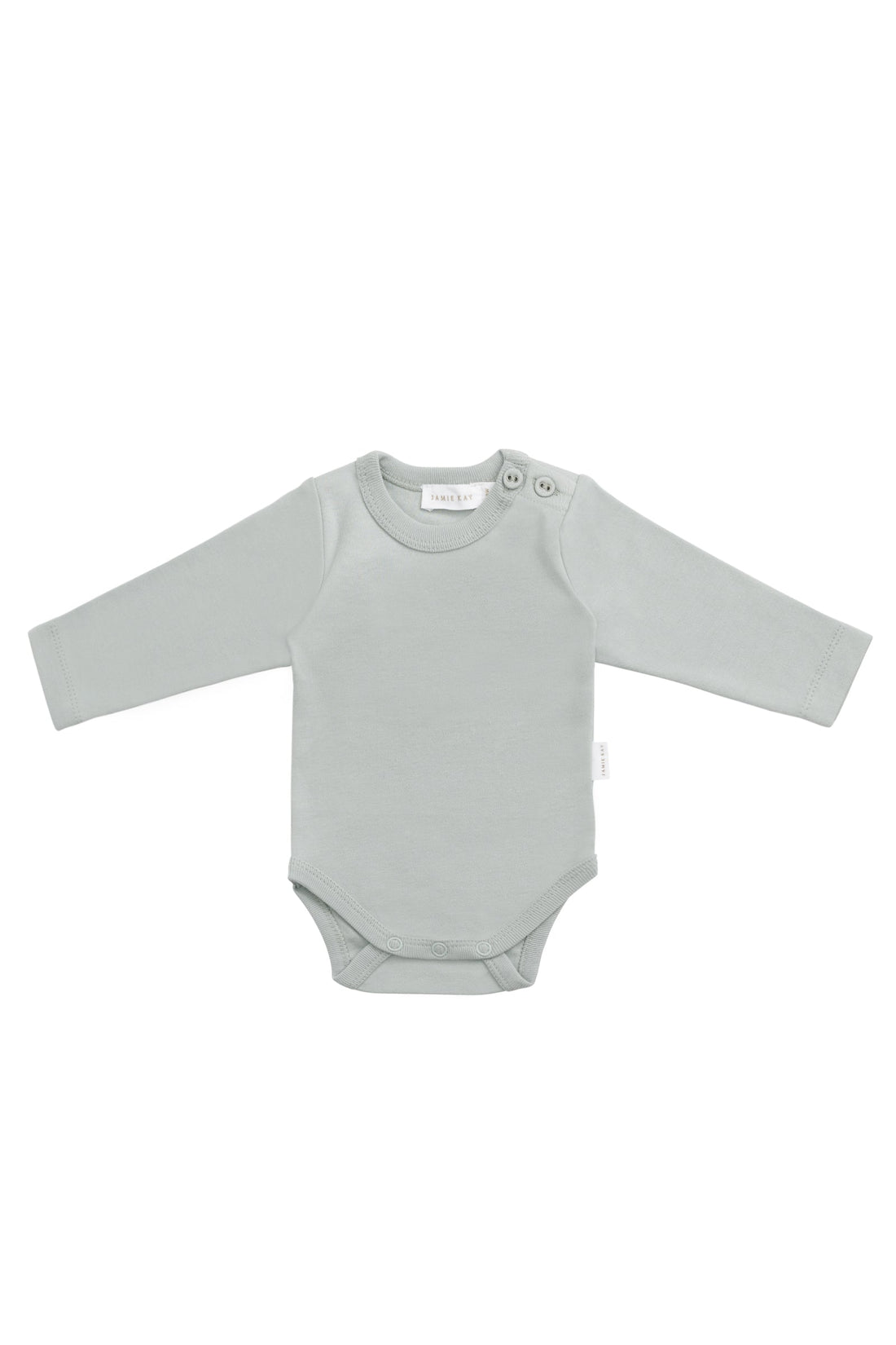 Organic Cotton Elora Long Sleeve Bodysuit - Lake Childrens Bodysuit from Jamie Kay Australia