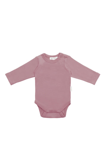 Organic Cotton Elora Long Sleeve Bodysuit - Lillium Childrens Bodysuit from Jamie Kay Australia