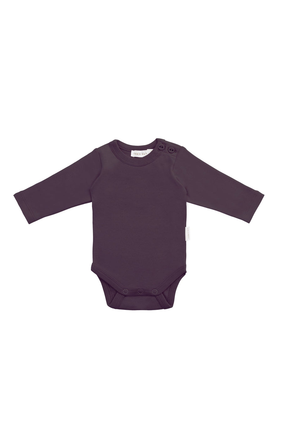 Organic Cotton Elora Long Sleeve Bodysuit - Sugar Plum Childrens Bodysuit from Jamie Kay Australia