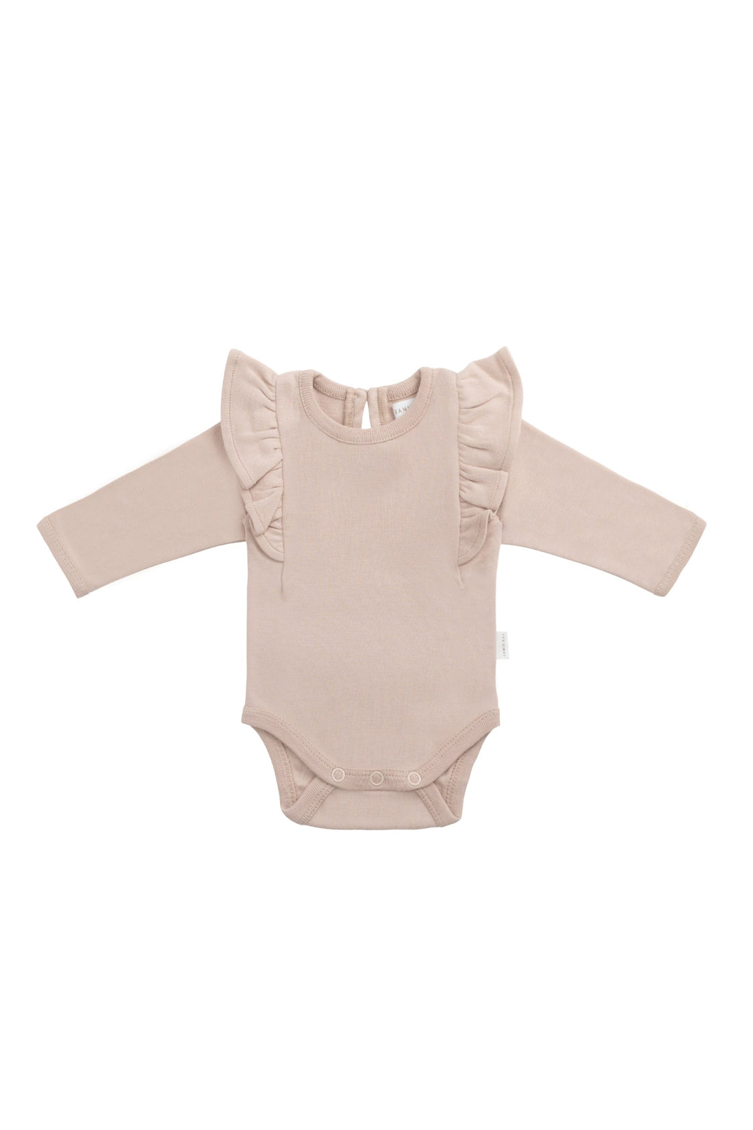 Organic Cotton Fleur Long Sleeve Bodysuit - Blushing Berry Childrens from Jamie Kay NZ