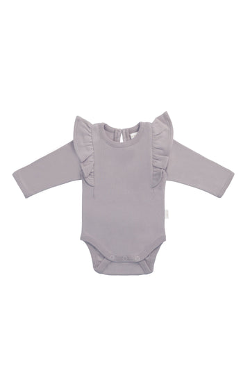 Organic Cotton Fleur Long Sleeve Bodysuit - Moon Childrens Bodysuit from Jamie Kay Australia