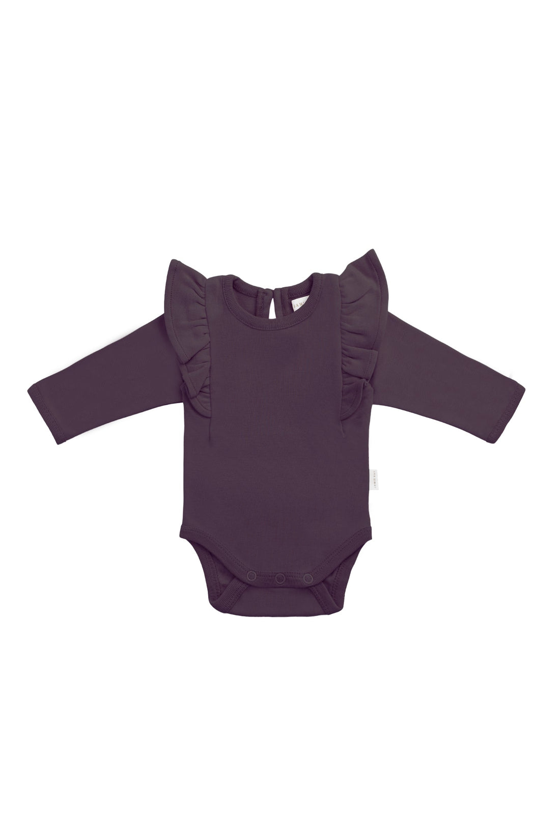 Organic Cotton Fleur Long Sleeve Bodysuit - Sugar Plum Childrens Bodysuit from Jamie Kay Australia